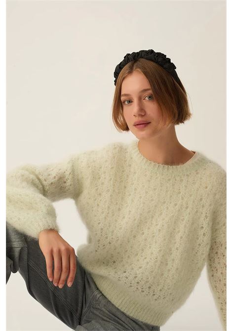 Des Petits Hauts Chimon Amande Kid Mohair and Merino Wool Jumper Des Petits Hauts |  | 1H250019AMANDE